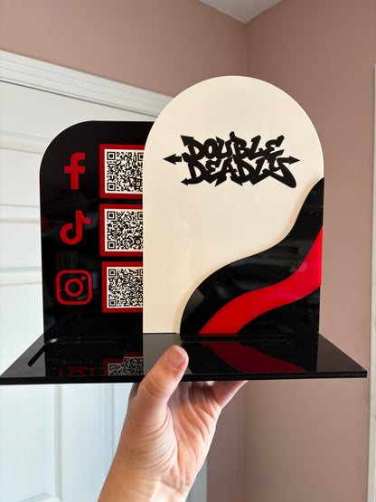 Wavy Small Business QR/Square Reader Stand