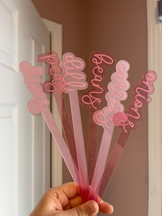 Acrylic Plant Name Stakes