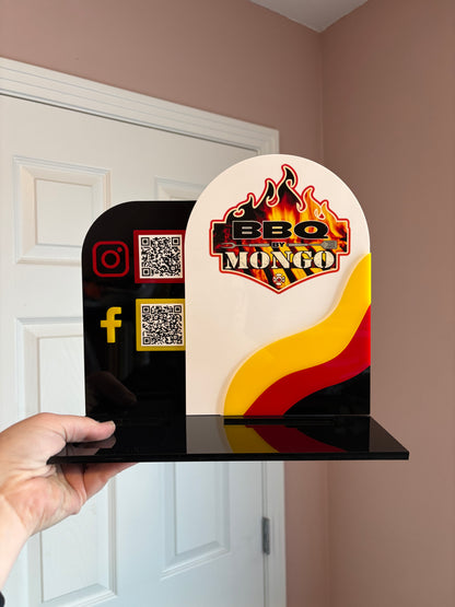 Wavy Small Business QR/Square Reader Stand