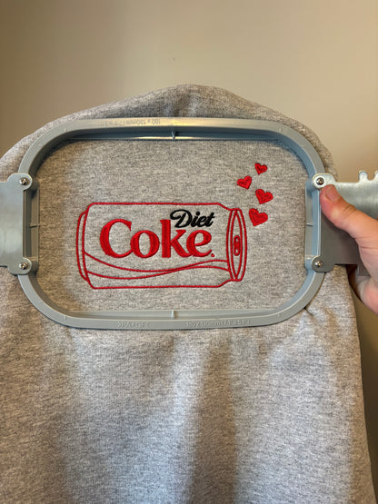 Diet Cola Soda Pop Embroidered Sweatshirt