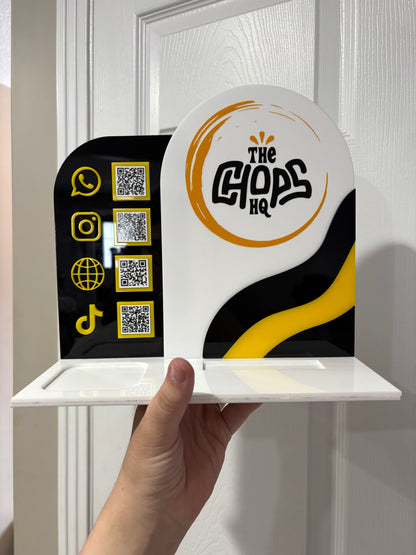Wavy Small Business QR/Square Reader Stand