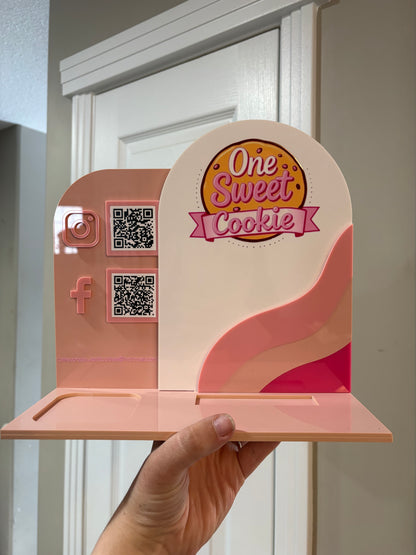 Wavy Small Business QR/Square Reader Stand