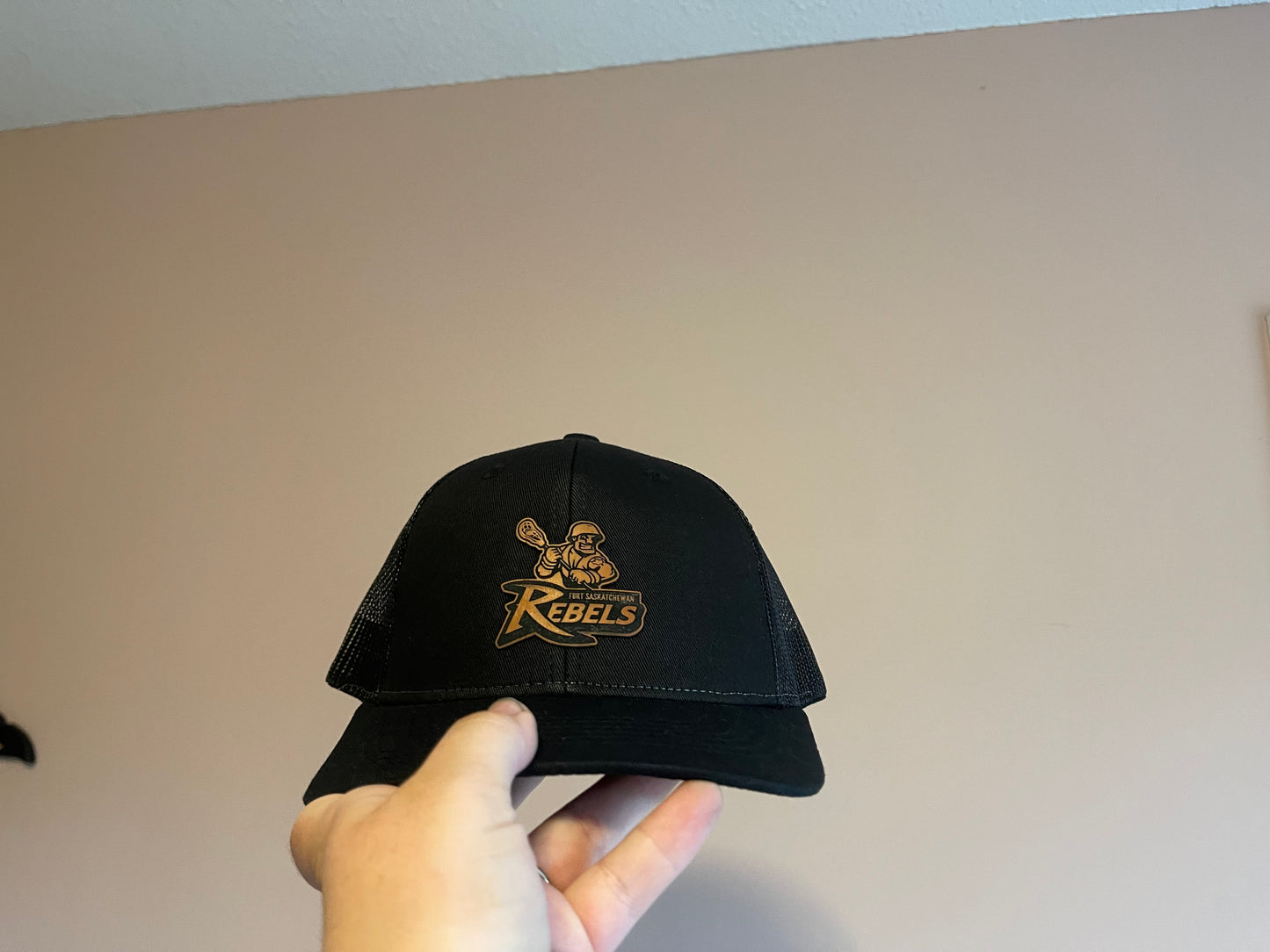 Kids Custom Leather Patch Hat