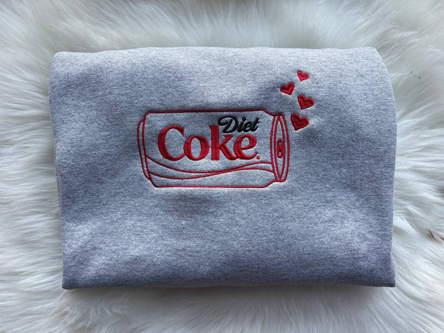 Diet Cola Soda Pop Embroidered Sweatshirt
