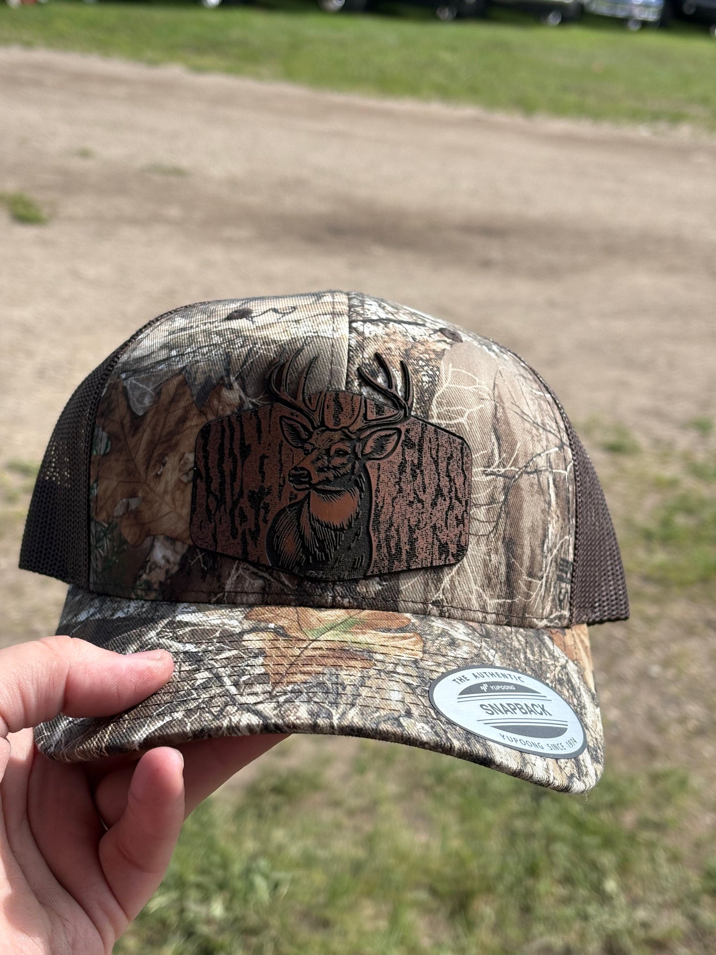 Custom Leather Patch Hat