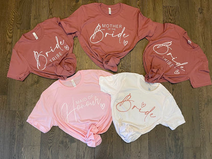 Custom Bridal Party T-Shirts